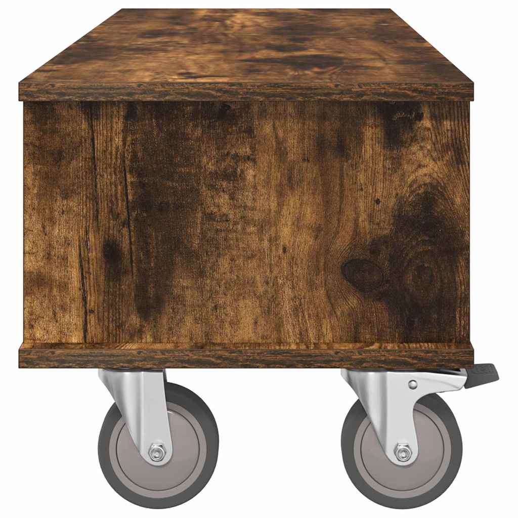 TV-Ständer 100 x 35 x 35 cm Räuchereiche Holzwerkstoff