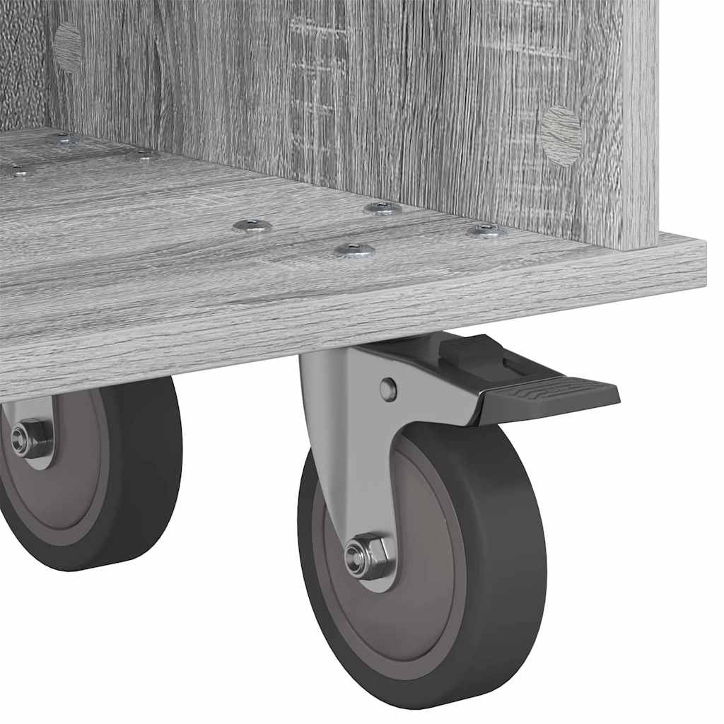 TV-Ständer 100 x 35 x 35 cm Sonoma-Grau Holzwerkstoff