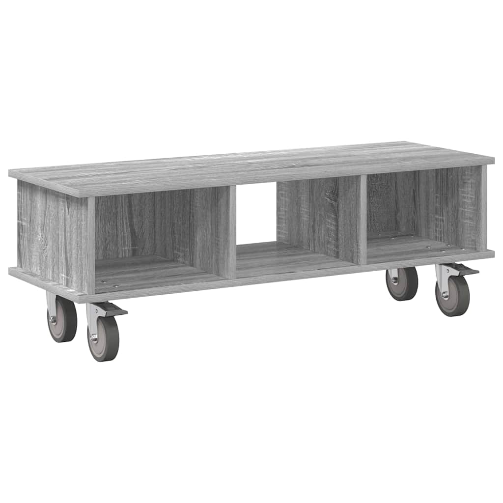 TV-Ständer 100 x 35 x 35 cm Sonoma-Grau Holzwerkstoff