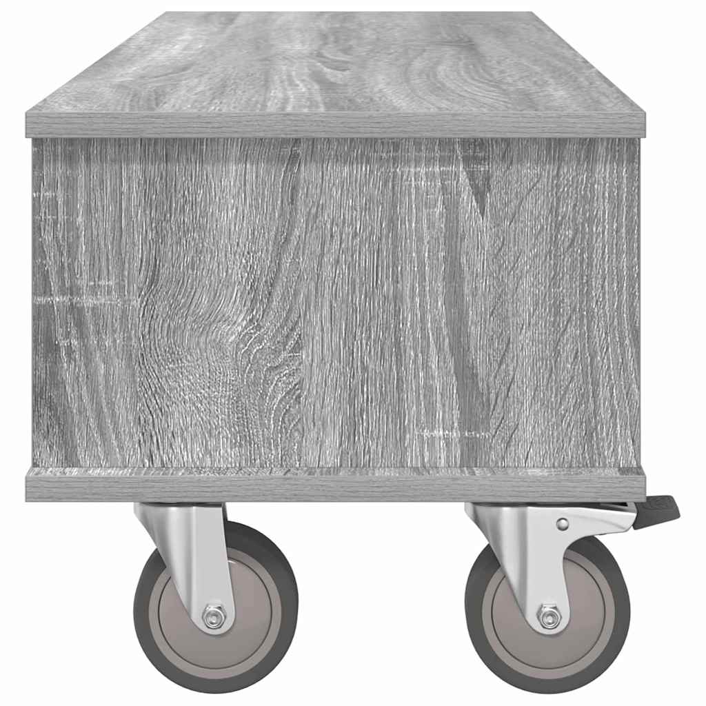 TV-Ständer 100 x 35 x 35 cm Sonoma-Grau Holzwerkstoff