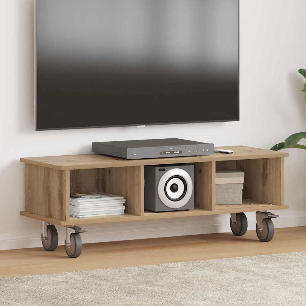 TV-Ständer 100 x 35 x 35 cm Artisan-Eiche Holzwerkstoff
