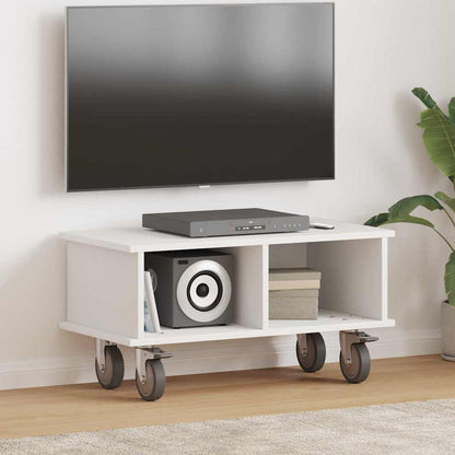 TV-Ständer 68,5 x 35 x 35 cm Weiß Holzwerkstoff