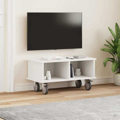 TV-Ständer 68,5 x 35 x 35 cm Weiß Holzwerkstoff