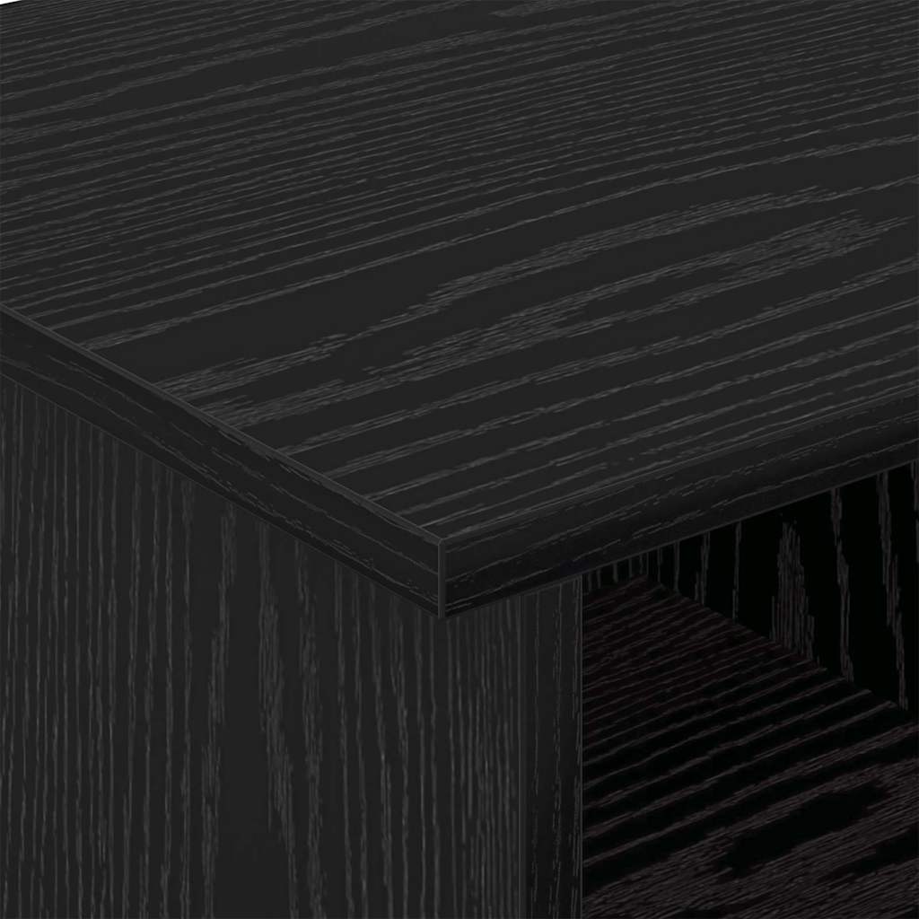 TV-Ständer 68,5 x 35 x 35 cm Schwarz Eichen-Optik Holzwerkstoff