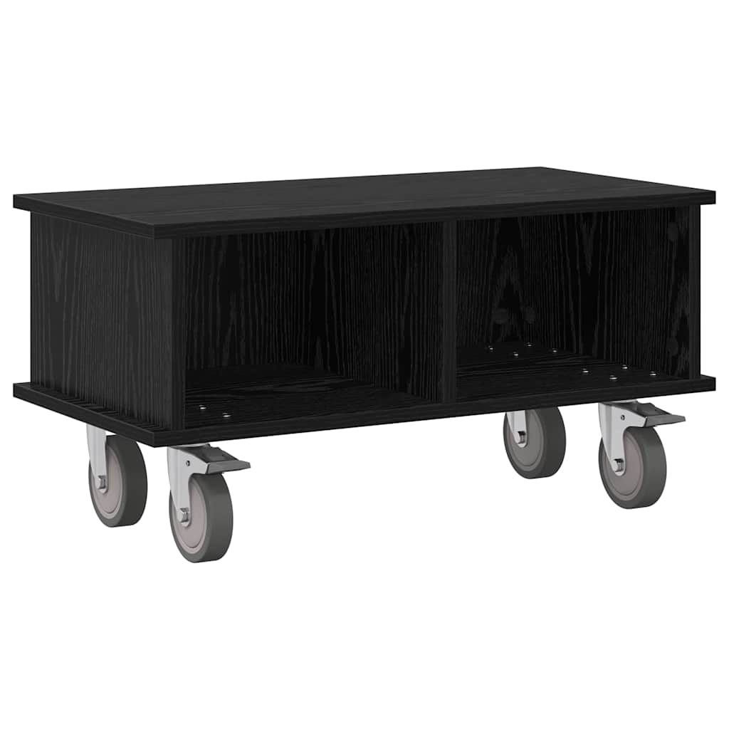 TV-Ständer 68,5 x 35 x 35 cm Schwarz Eichen-Optik Holzwerkstoff