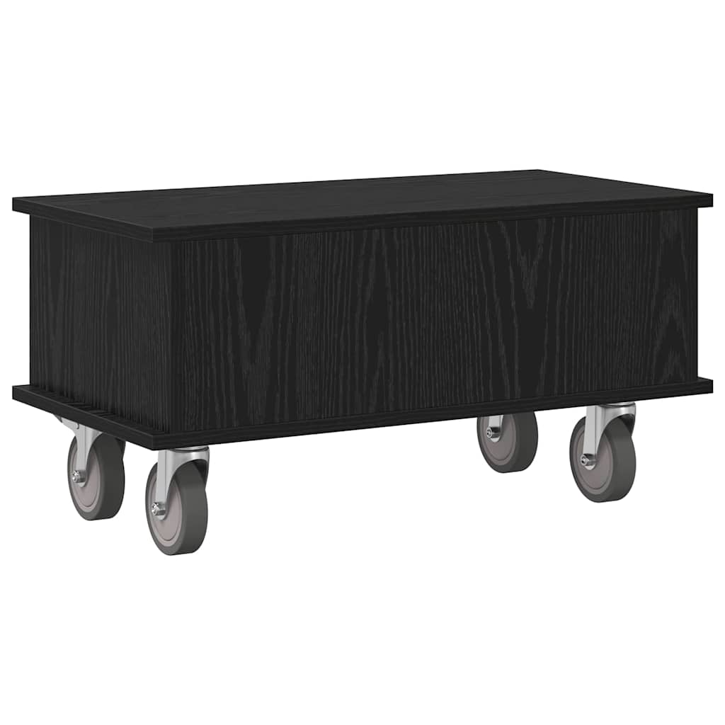 TV-Ständer 68,5 x 35 x 35 cm Schwarz Eichen-Optik Holzwerkstoff