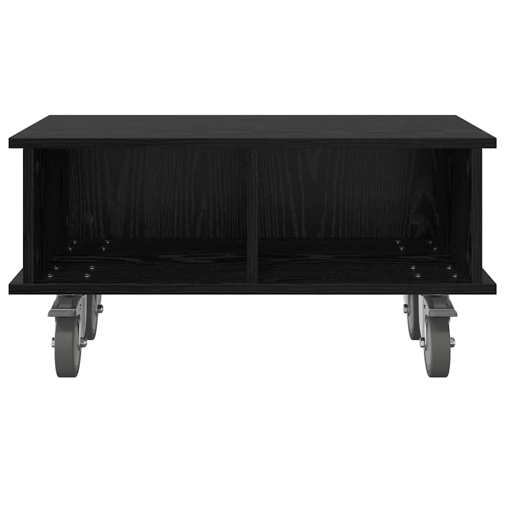 TV-Ständer 68,5 x 35 x 35 cm Schwarz Eichen-Optik Holzwerkstoff
