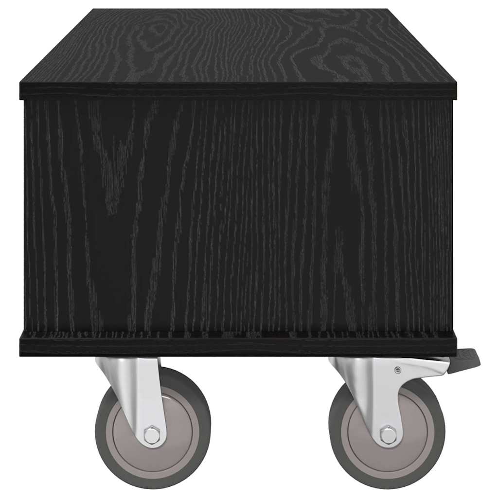 TV-Ständer 68,5 x 35 x 35 cm Schwarz Eichen-Optik Holzwerkstoff