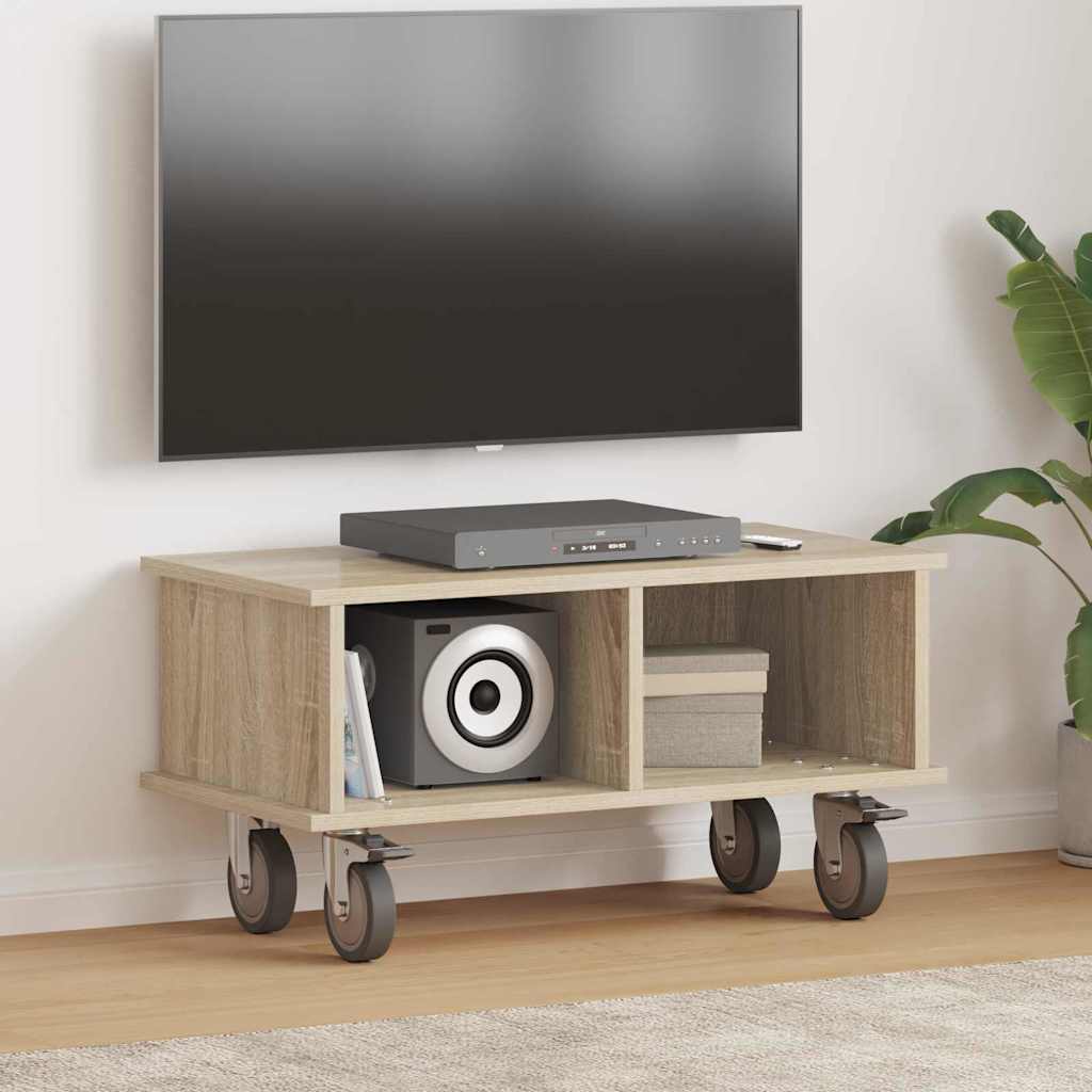 TV-Ständer 68,5 x 35 x 35 cm Sonoma-Eiche Holzwerkstoff