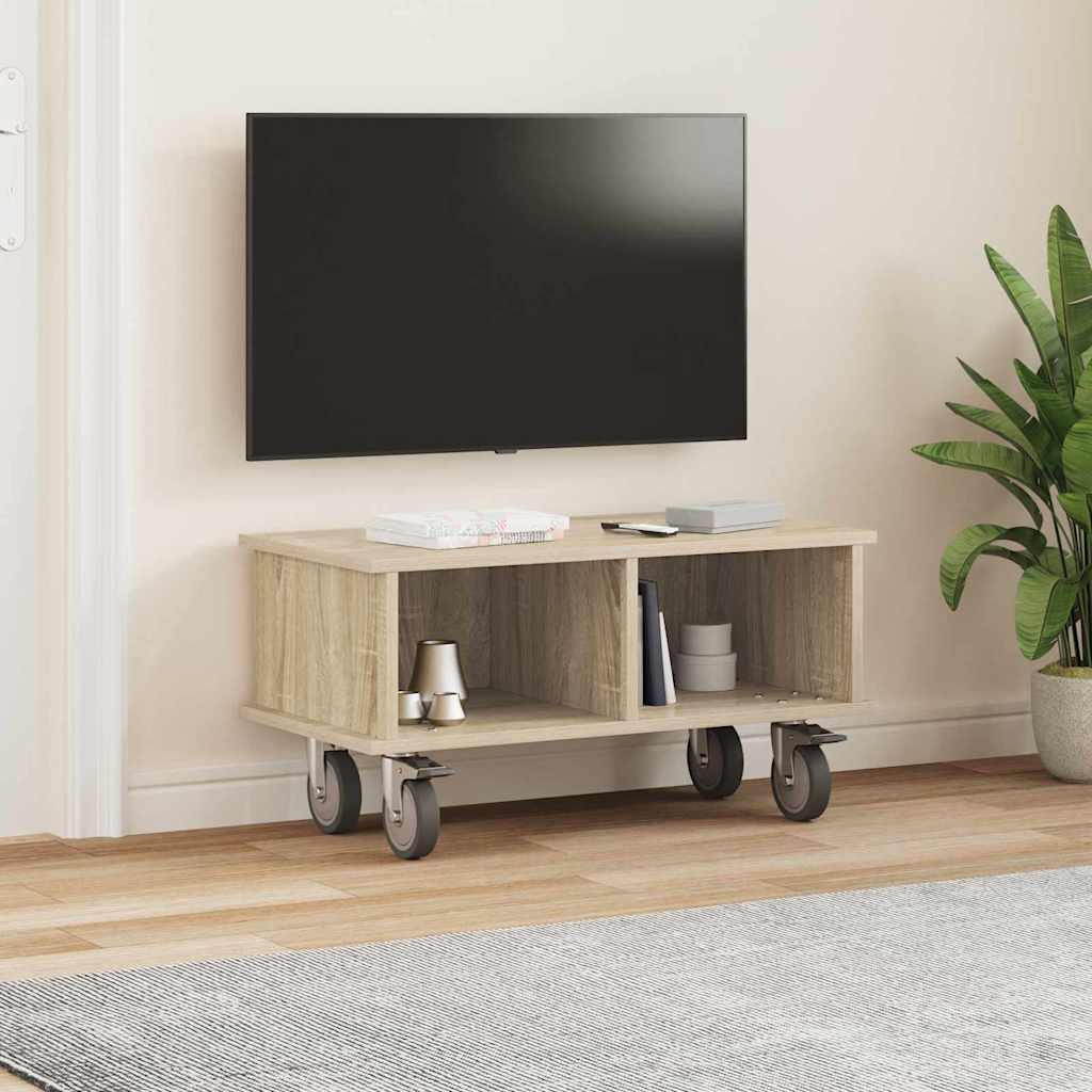TV-Ständer 68,5 x 35 x 35 cm Sonoma-Eiche Holzwerkstoff