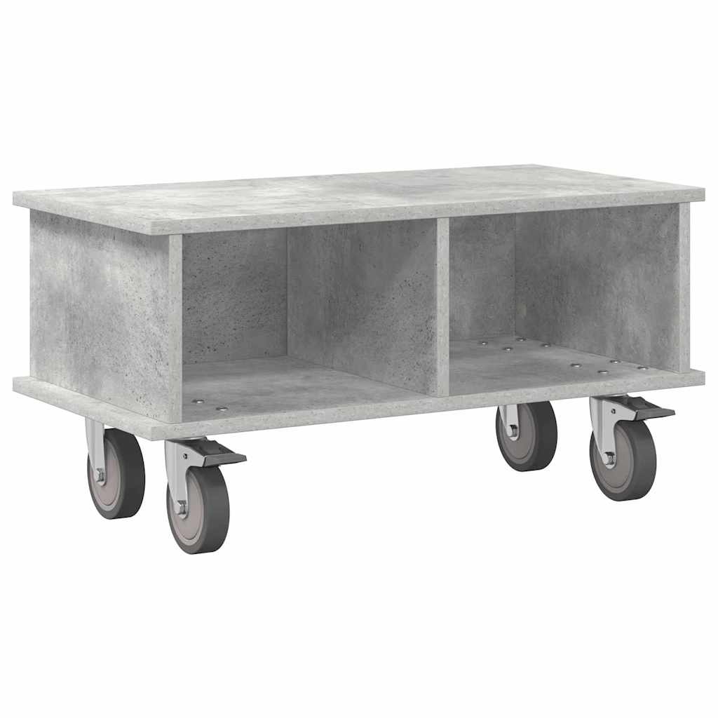 TV-Ständer 68,5 x 35 x 35 cm Betongrau Holzwerkstoff