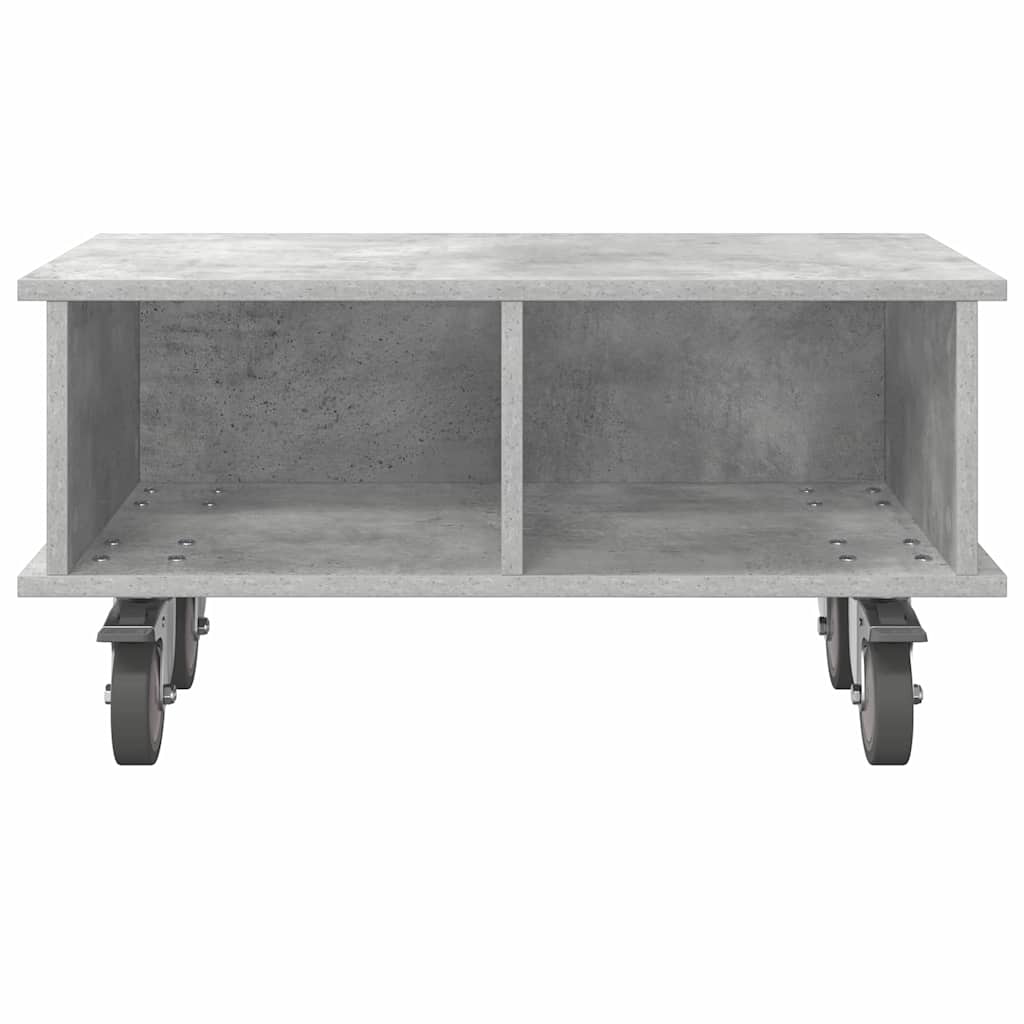 TV-Ständer 68,5 x 35 x 35 cm Betongrau Holzwerkstoff