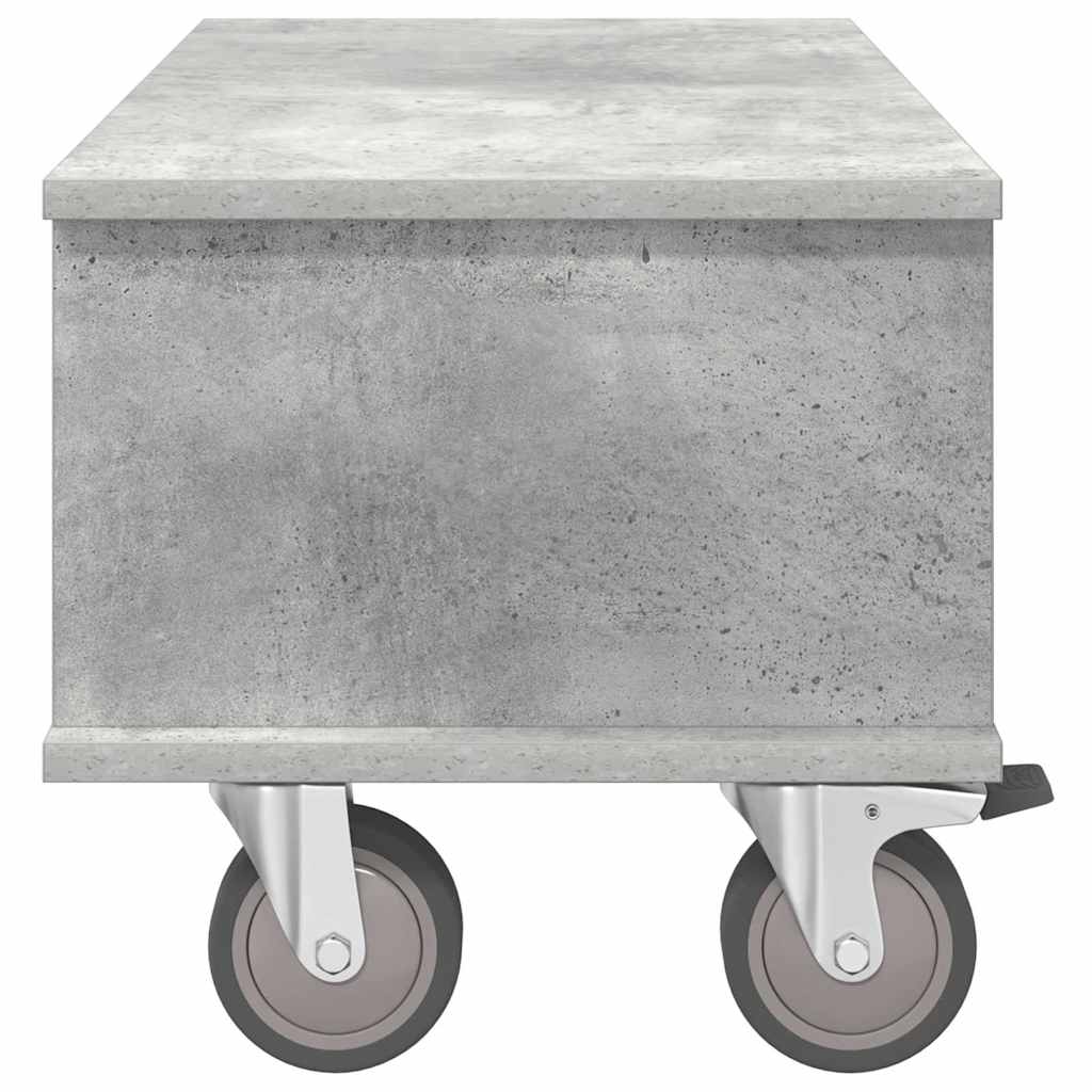 TV-Ständer 68,5 x 35 x 35 cm Betongrau Holzwerkstoff
