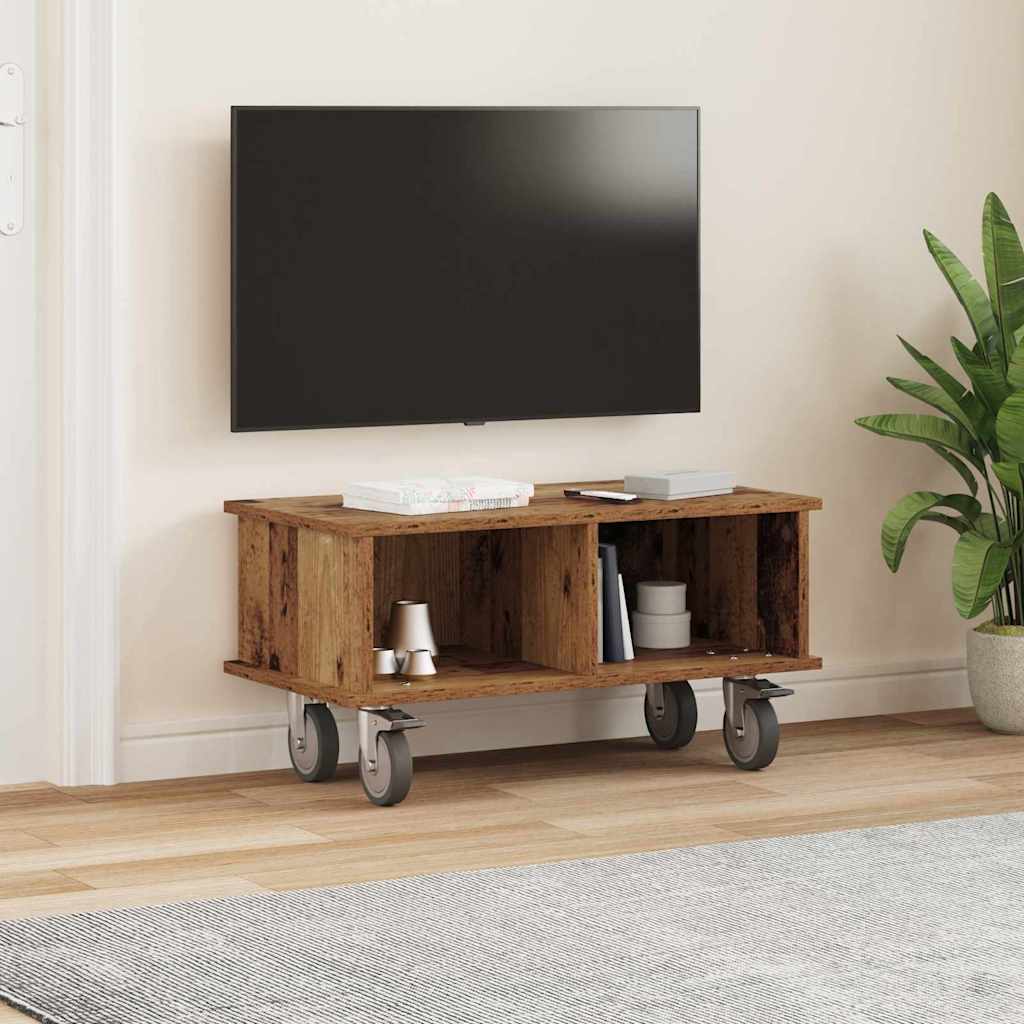 TV-Ständer 68,5 x 35 x 35 cm Altholz Holzwerkstoff