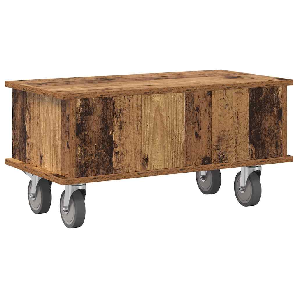 TV-Ständer 68,5 x 35 x 35 cm Altholz Holzwerkstoff