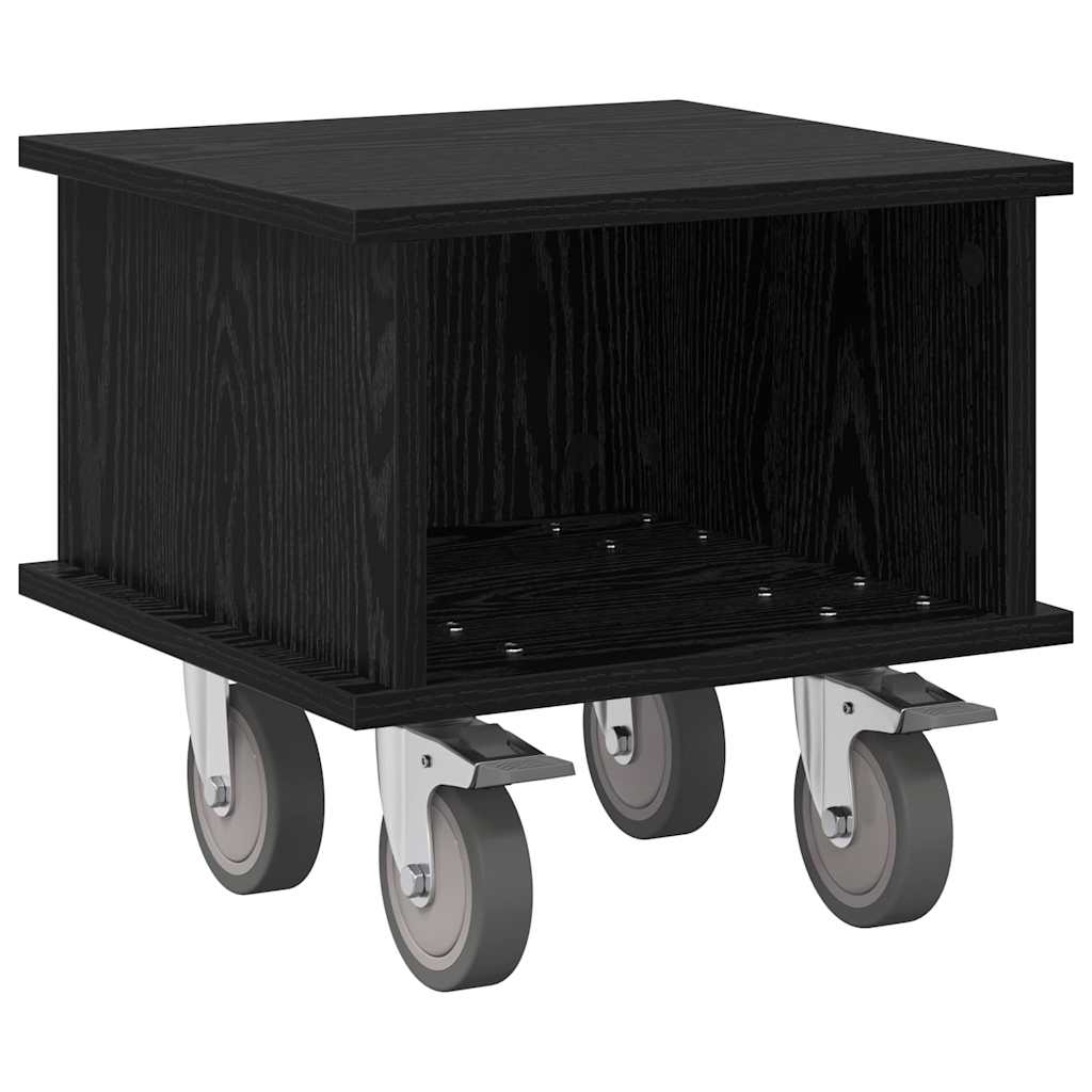 TV-Ständer 37 x 35 x 35 cm Schwarz Eichen-Optik Holzwerkstoff
