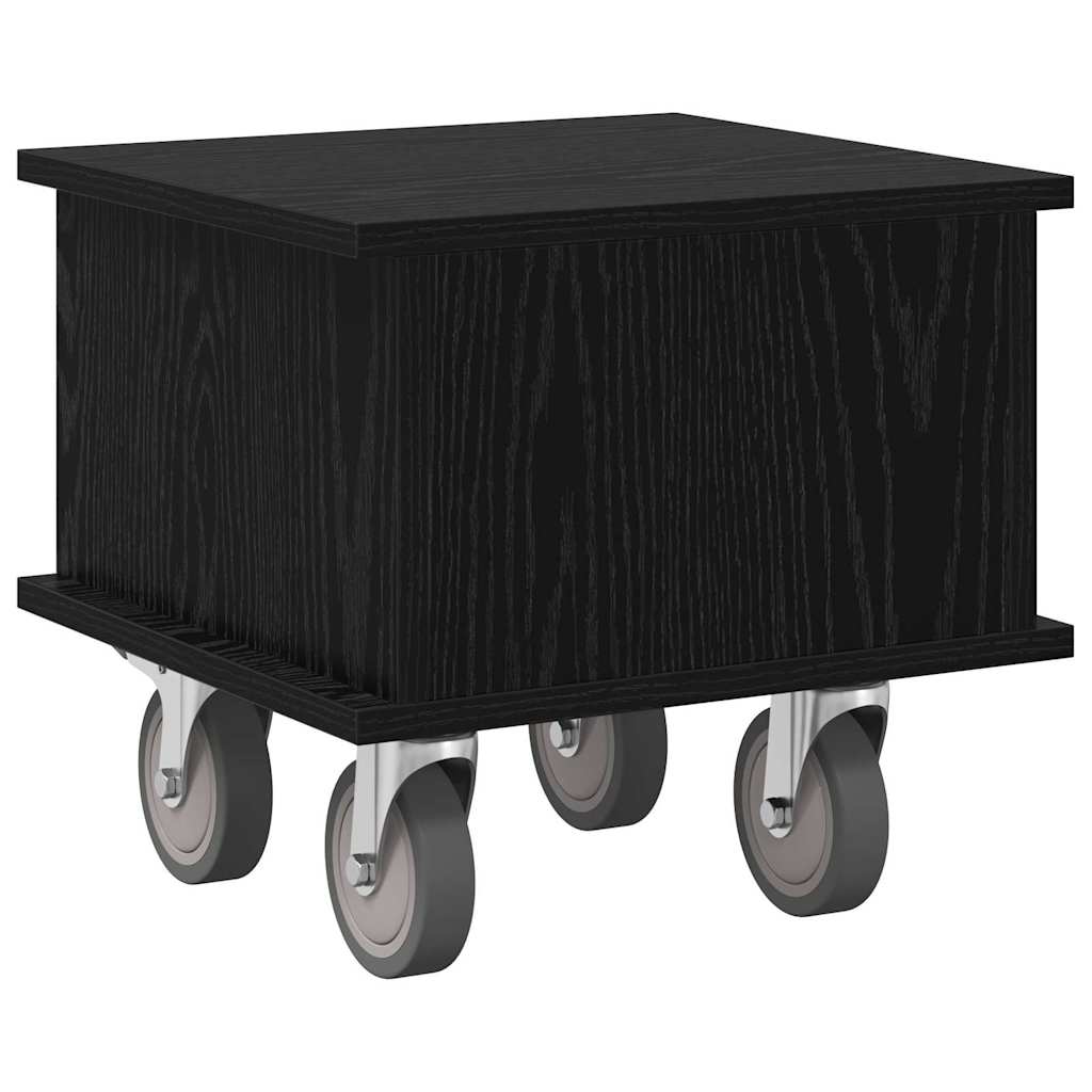 TV-Ständer 37 x 35 x 35 cm Schwarz Eichen-Optik Holzwerkstoff