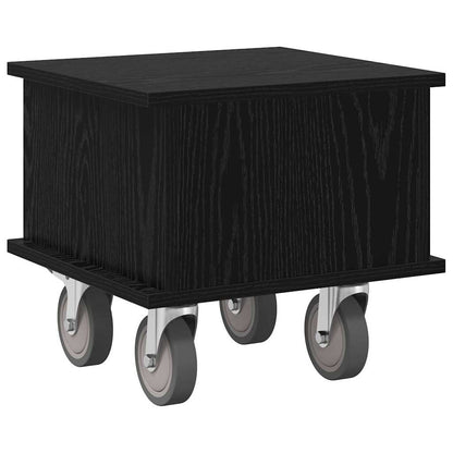 TV-Ständer 37 x 35 x 35 cm Schwarz Eichen-Optik Holzwerkstoff