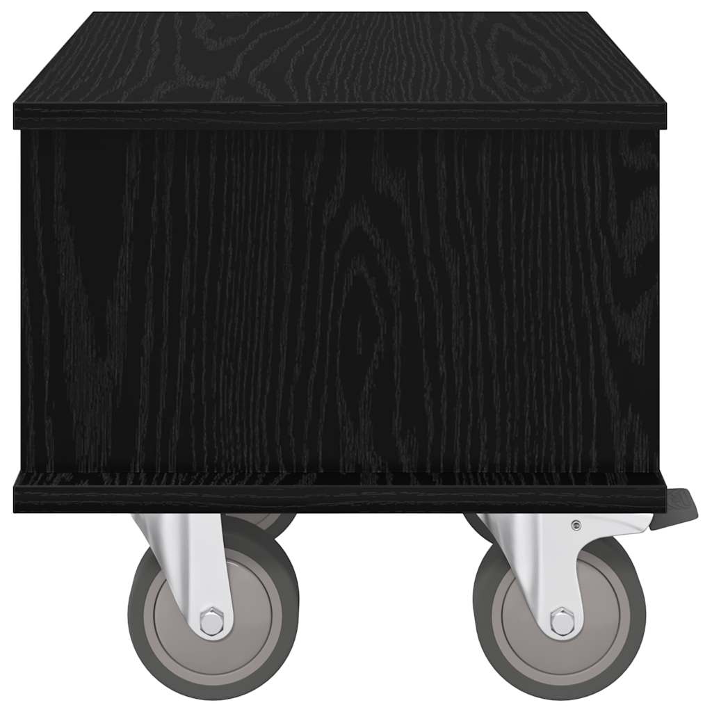 TV-Ständer 37 x 35 x 35 cm Schwarz Eichen-Optik Holzwerkstoff