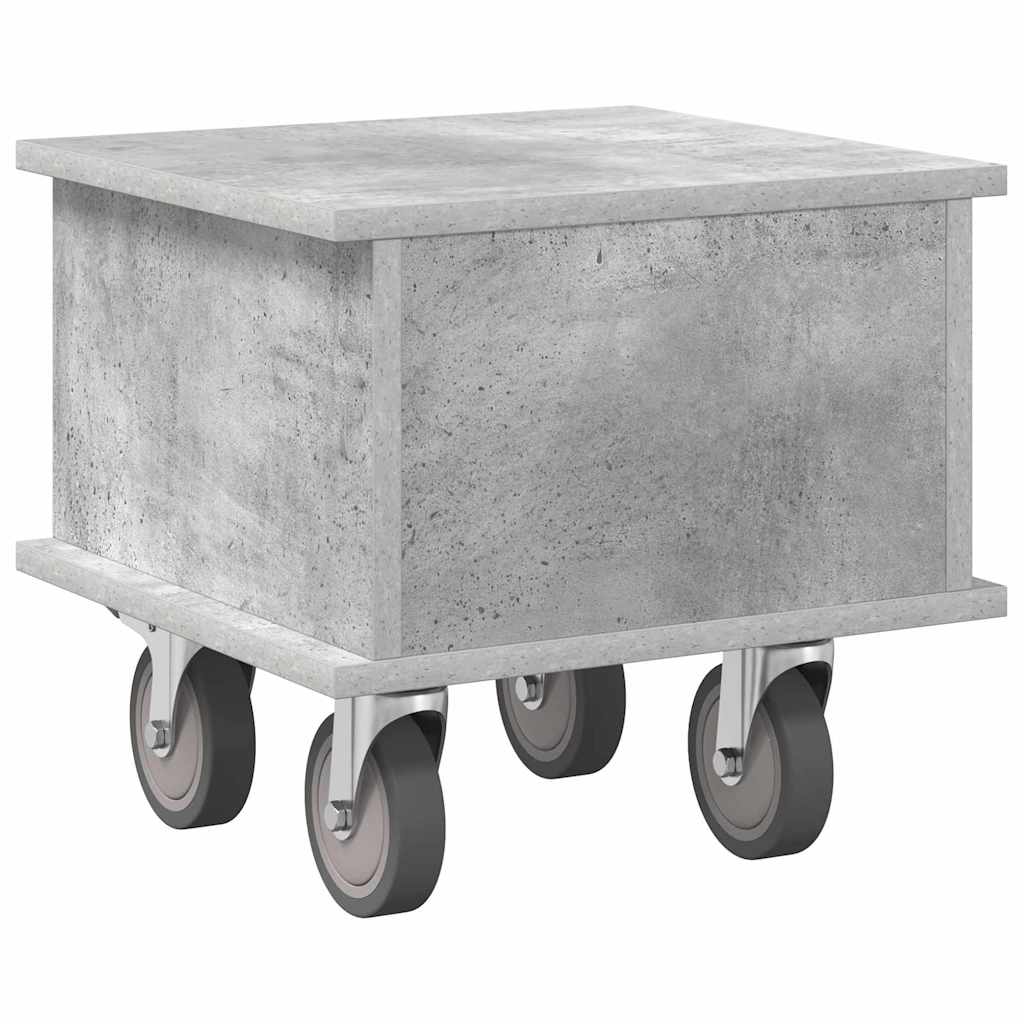 TV-Ständer 37 x 35 x 35 cm Betongrau Holzwerkstoff