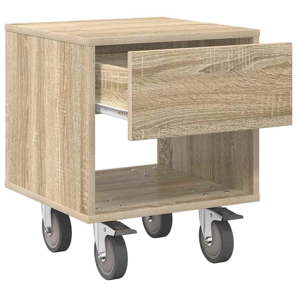 Nachttisch 2 stk. Sonoma-Eiche 40,5 x 40 x 48 cm Holzwerkstoff