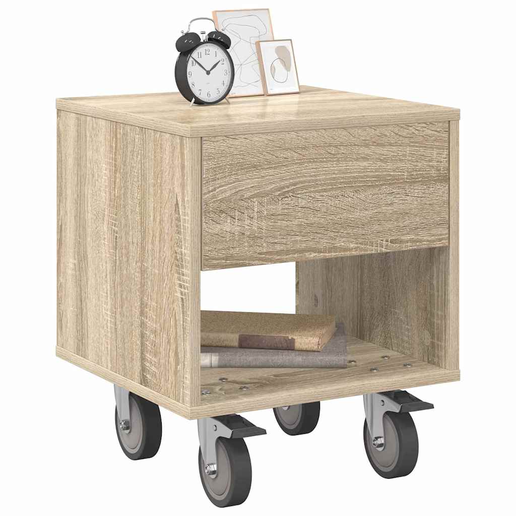Nachttisch 2 stk. Sonoma-Eiche 40,5 x 40 x 48 cm Holzwerkstoff