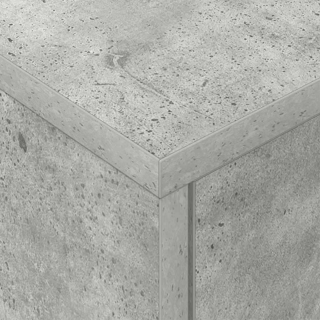 Nachttisch 2 stk. Beton Grau 40,5 x 40 x 48 cm Holzwerkstoff