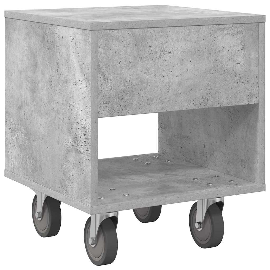 Nachttisch 2 stk. Beton Grau 40,5 x 40 x 48 cm Holzwerkstoff