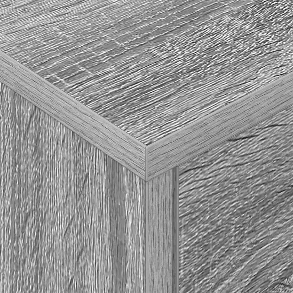 Nachttisch 2 stk. Graues Sonoma 40,5 x 40 x 48 cm Holzwerkstoff