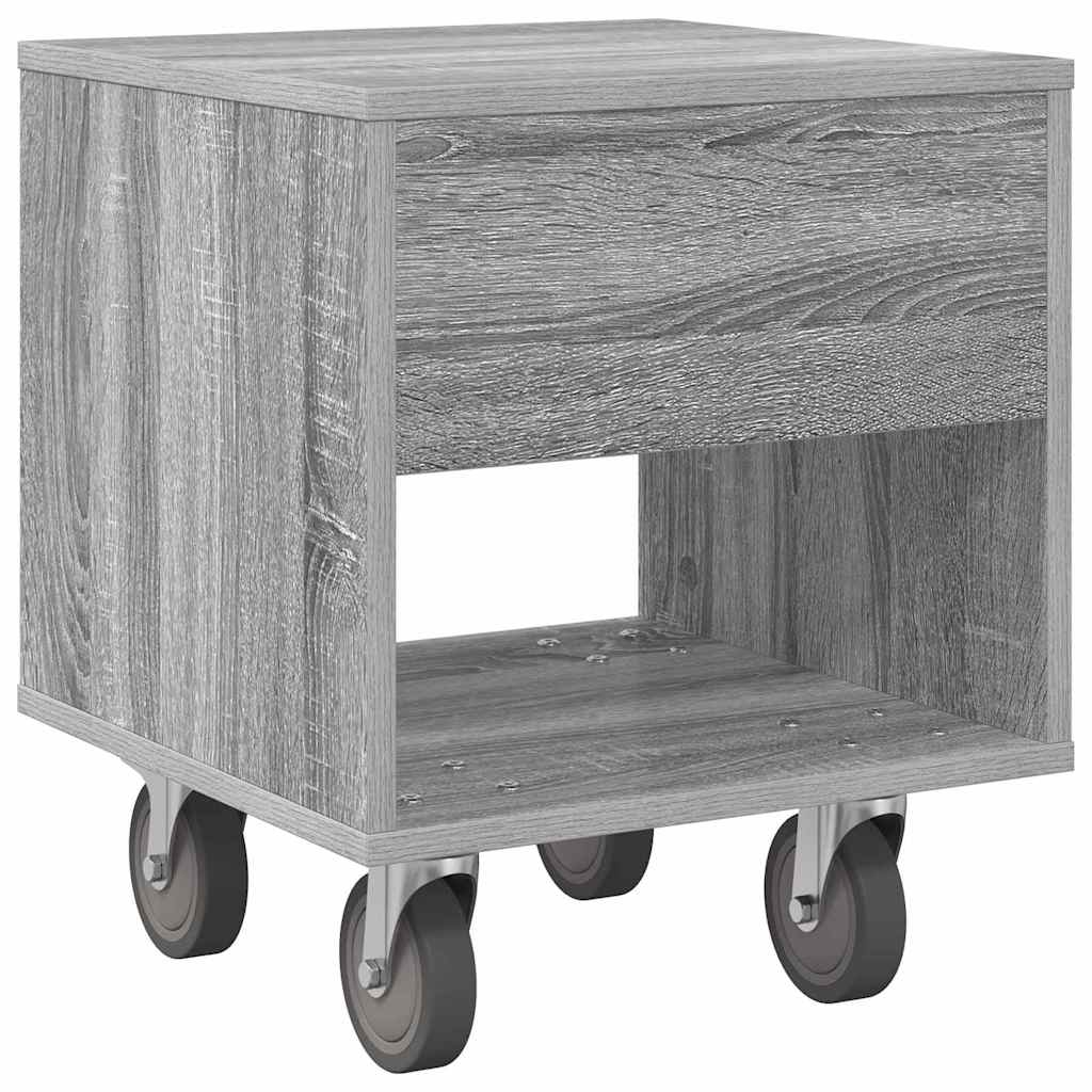 Nachttisch 2 stk. Graues Sonoma 40,5 x 40 x 48 cm Holzwerkstoff