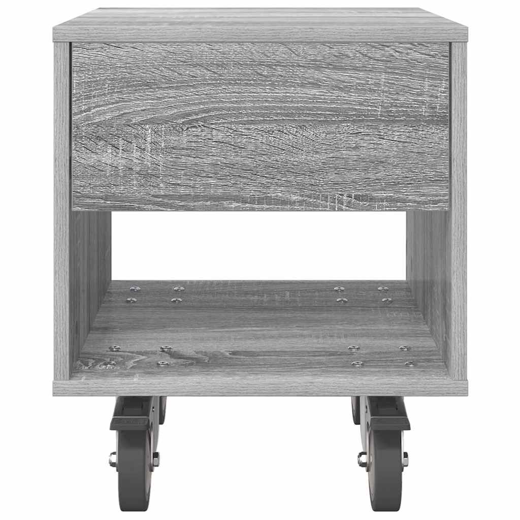 Nachttisch 2 stk. Graues Sonoma 40,5 x 40 x 48 cm Holzwerkstoff