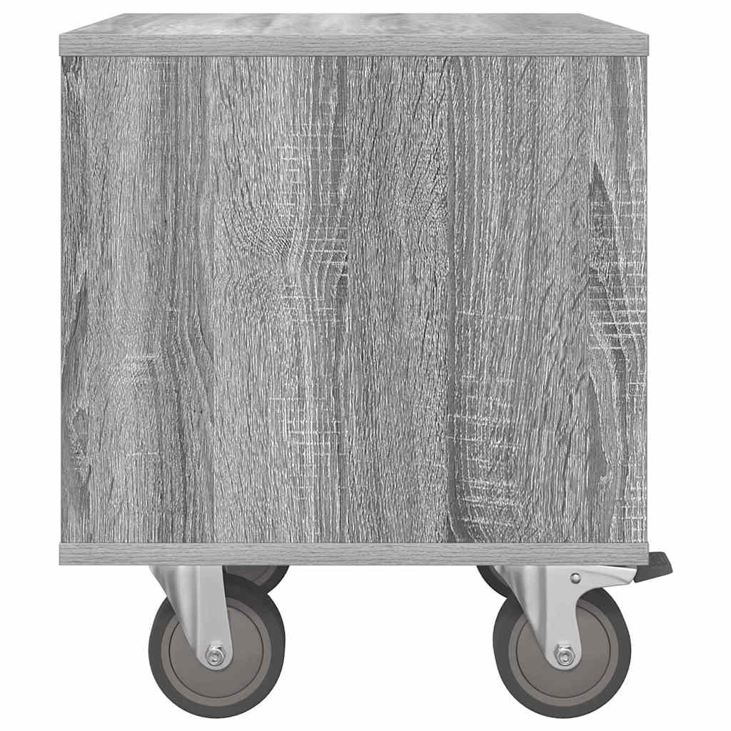 Nachttisch 2 stk. Graues Sonoma 40,5 x 40 x 48 cm Holzwerkstoff