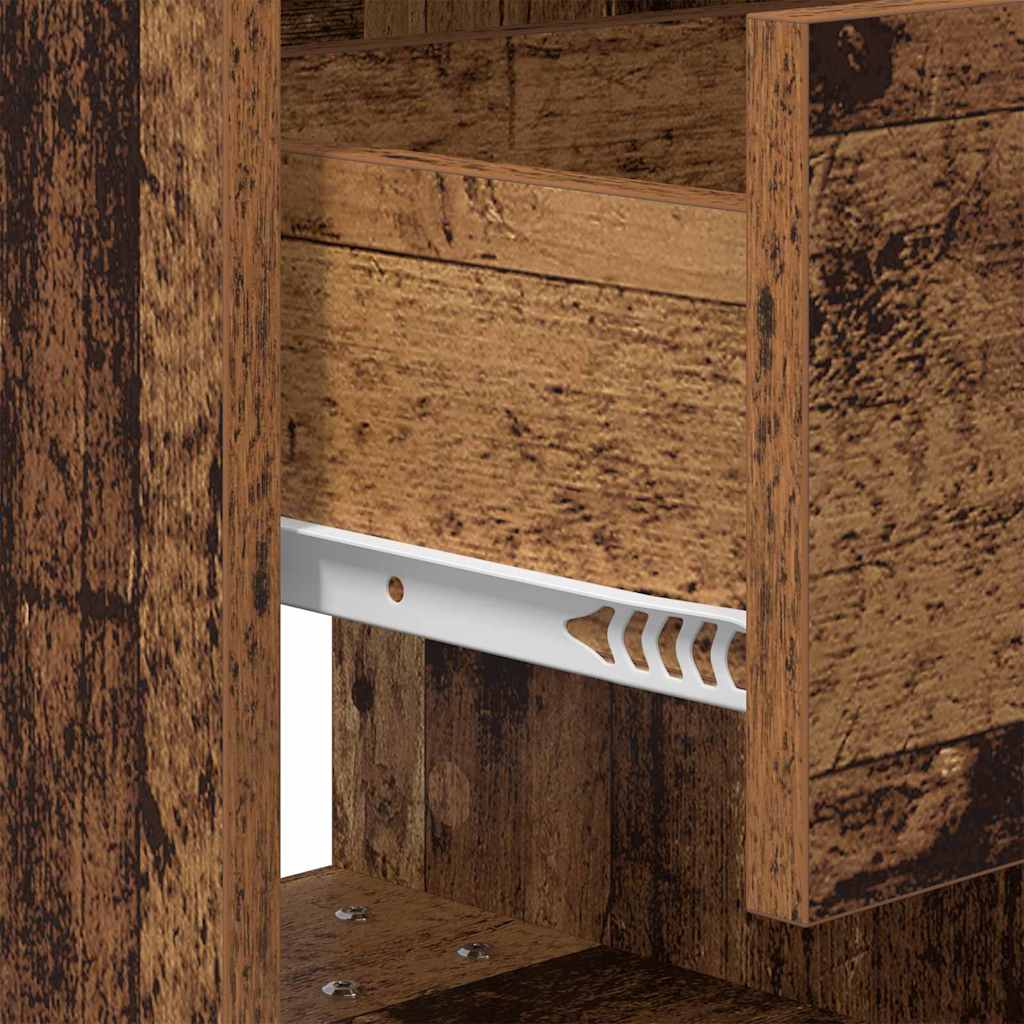 Nachttisch 2 stk. Altholz 40,5 x 40 x 48 cm Holzwerkstoff