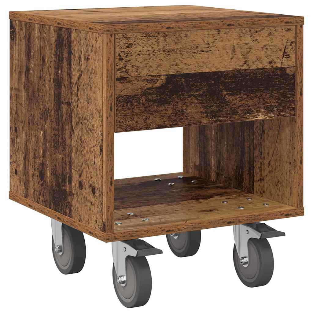 Nachttisch 2 stk. Altholz 40,5 x 40 x 48 cm Holzwerkstoff