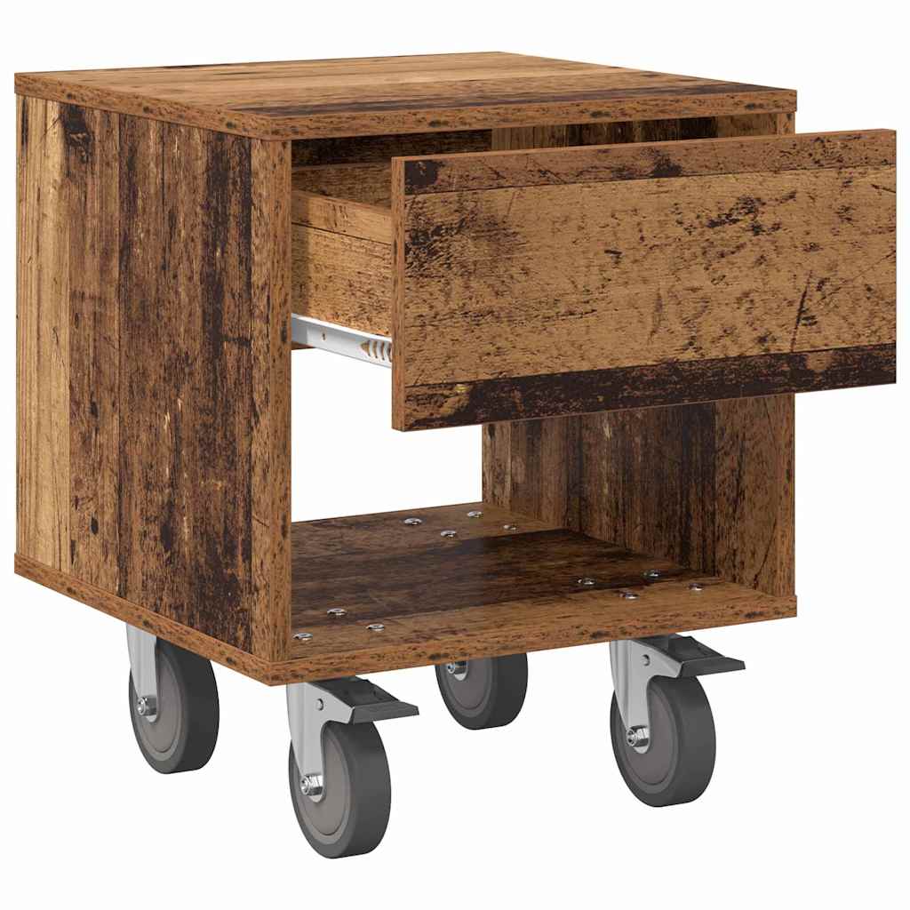 Nachttisch 2 stk. Altholz 40,5 x 40 x 48 cm Holzwerkstoff
