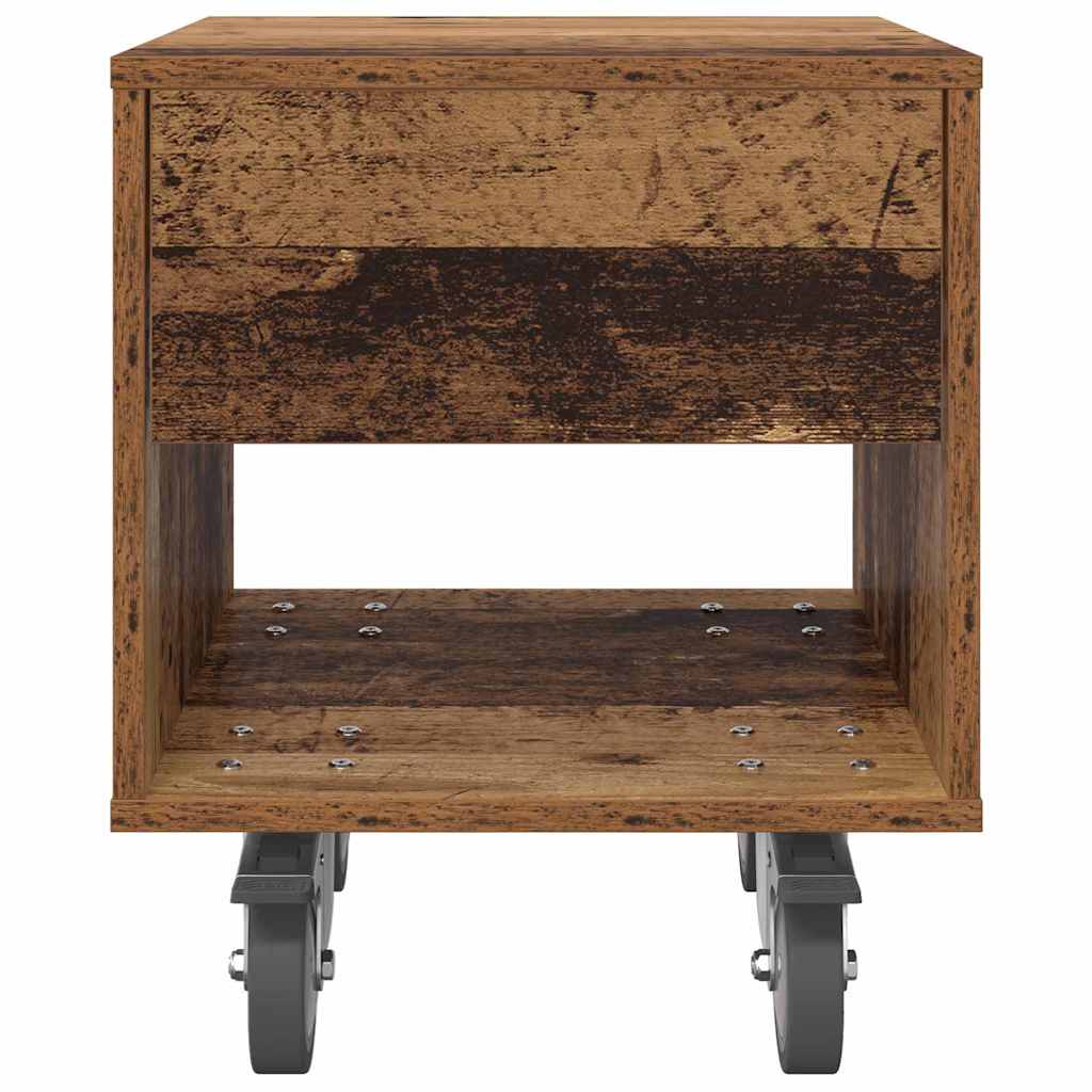Nachttisch 2 stk. Altholz 40,5 x 40 x 48 cm Holzwerkstoff