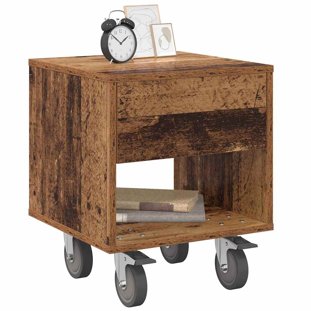 Nachttisch 2 stk. Altholz 40,5 x 40 x 48 cm Holzwerkstoff