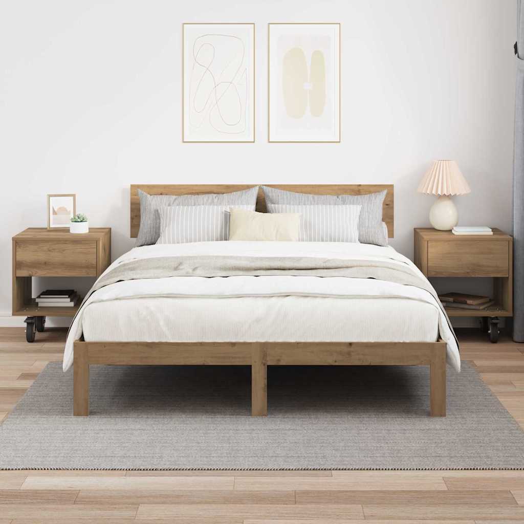 Nachttisch 2 stk. Artisan-Eiche 40,5 x 40 x 48 cm Holzwerkstoff