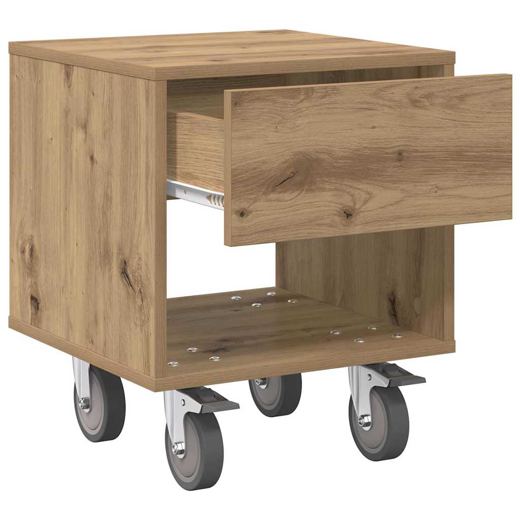 Nachttisch 2 stk. Artisan-Eiche 40,5 x 40 x 48 cm Holzwerkstoff