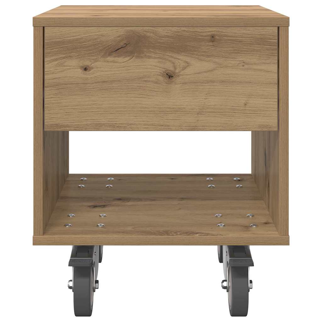 Nachttisch 2 stk. Artisan-Eiche 40,5 x 40 x 48 cm Holzwerkstoff