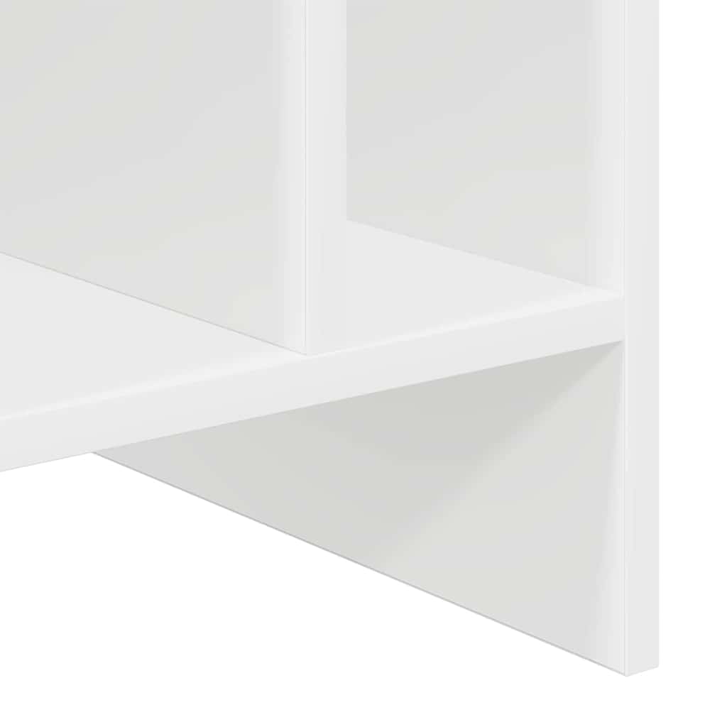 Schallplattenschrank Weiß 78,5 x 35 x 45 cm Holzwerkstoff