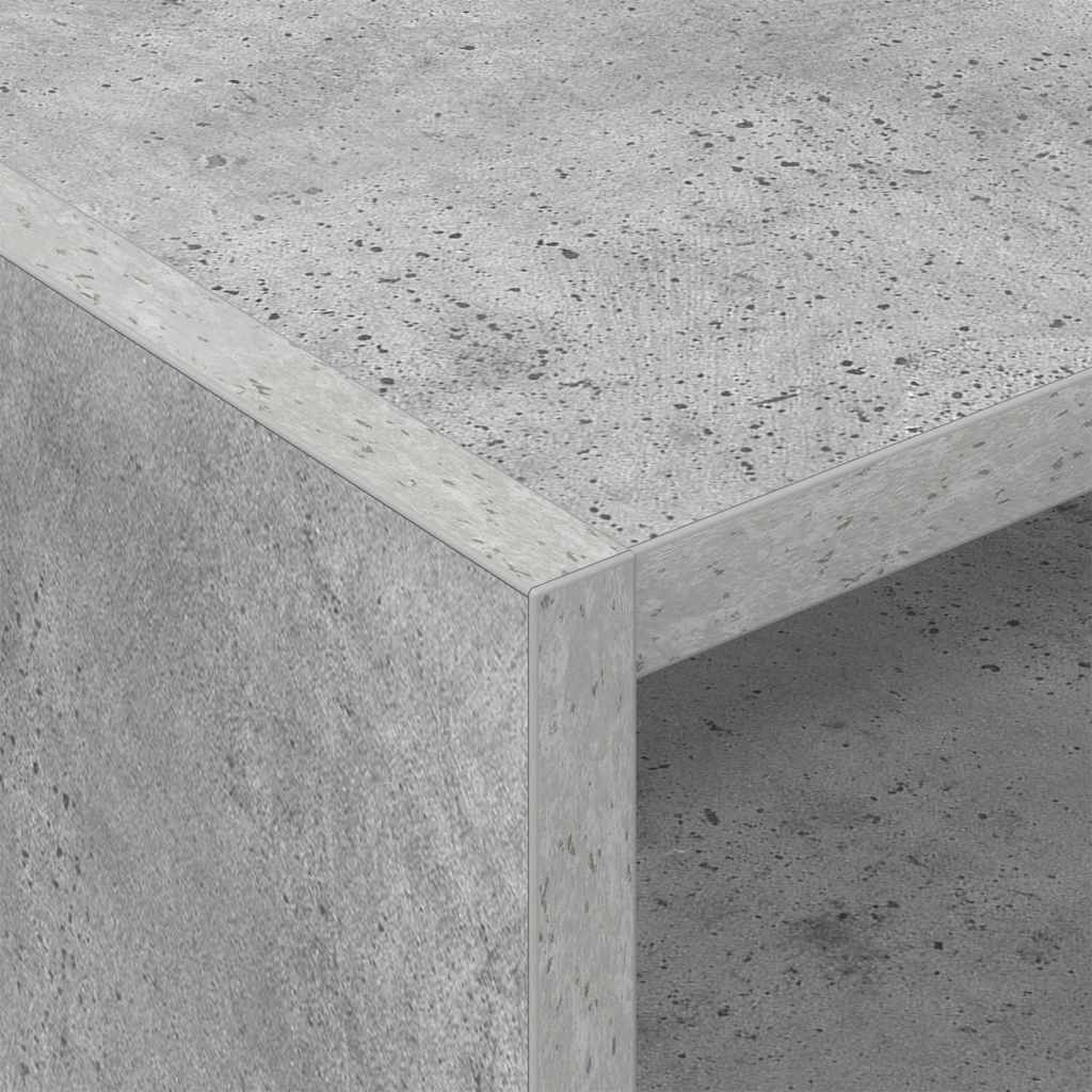 Schallplattenschrank Betongrau 78,5 x 35 x 45 cm Holzwerkstoff