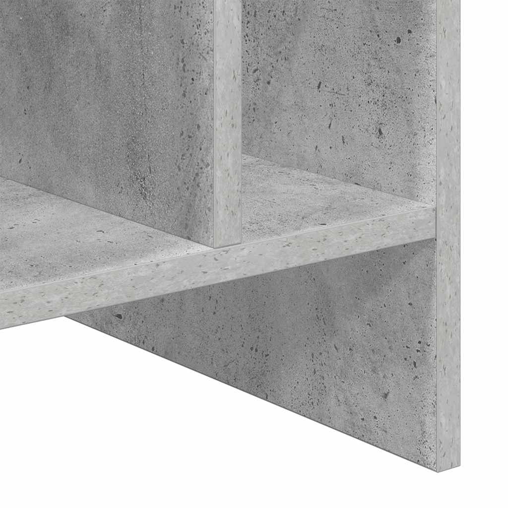 Schallplattenschrank Betongrau 78,5 x 35 x 45 cm Holzwerkstoff