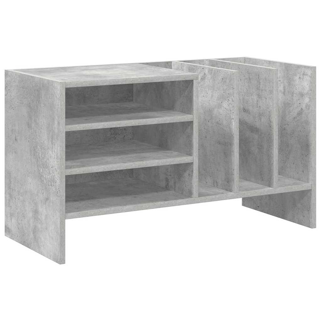 Schallplattenschrank Betongrau 78,5 x 35 x 45 cm Holzwerkstoff