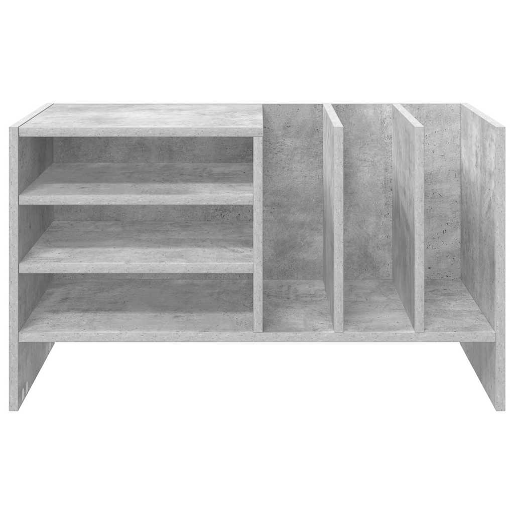 Schallplattenschrank Betongrau 78,5 x 35 x 45 cm Holzwerkstoff