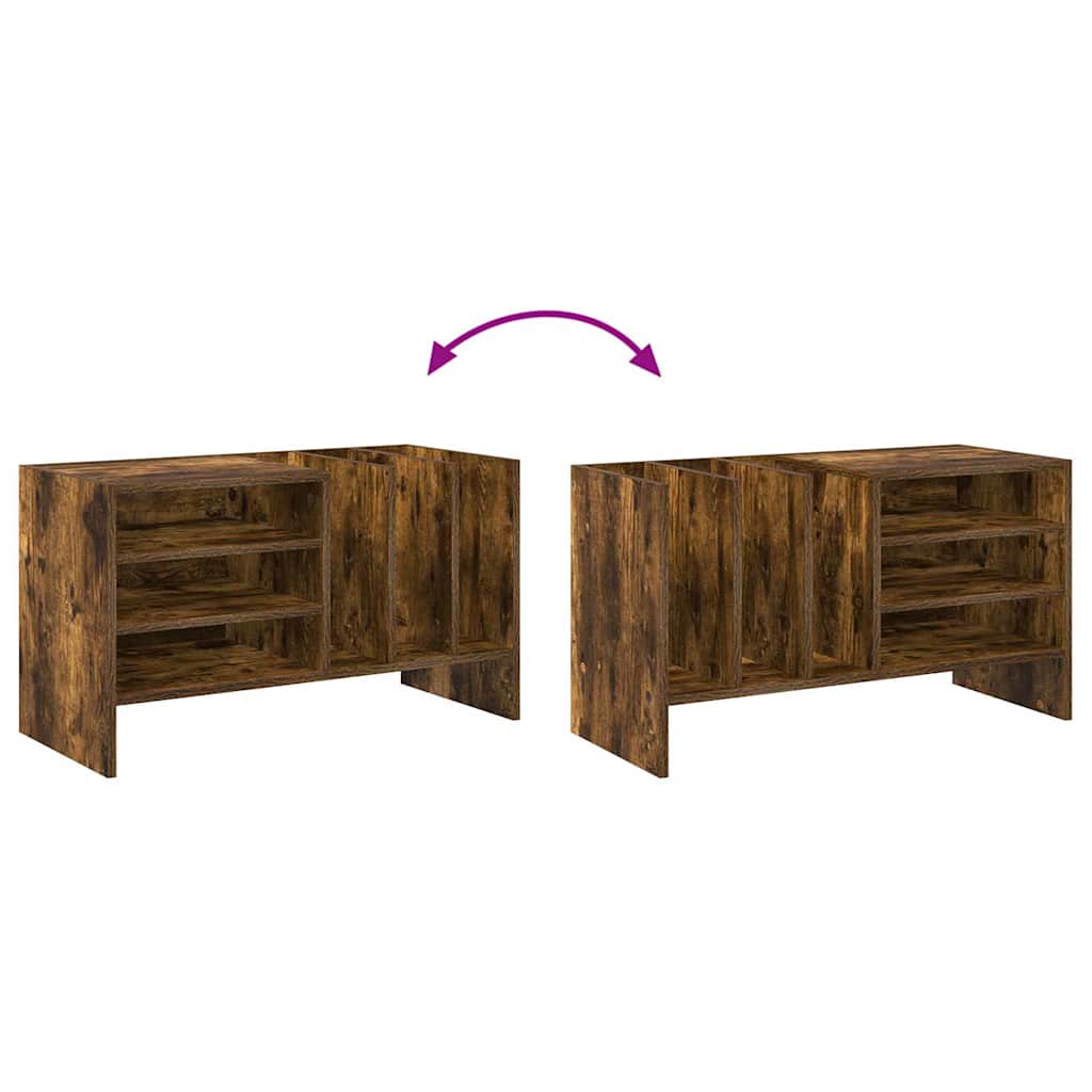 Schallplattenschrank Räuchereiche 78,5 x 35 x 45 cm