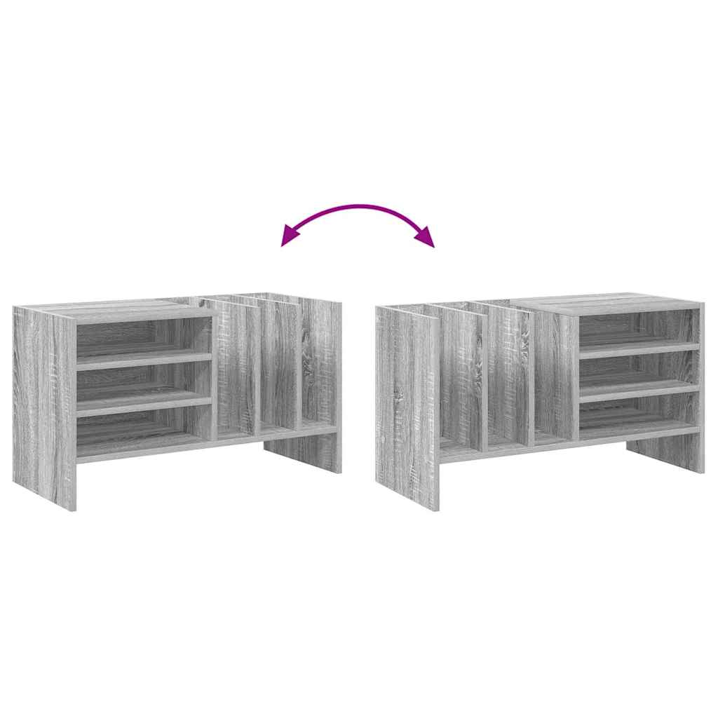 Schallplattenschrank Sonoma-Grau 78,5 x 35 x 45 cm