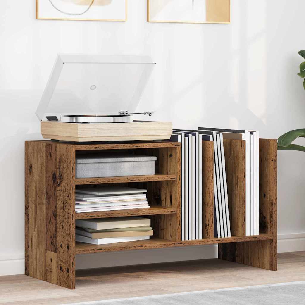 Schallplattenschrank Altholz 78,5 x 35 x 45 cm Holzwerkstoff