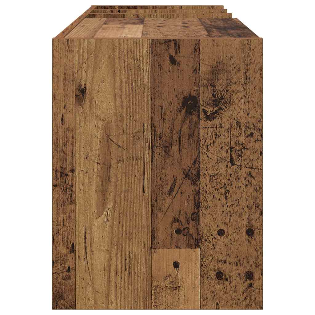 Schallplattenschrank Altholz 78,5 x 35 x 45 cm Holzwerkstoff