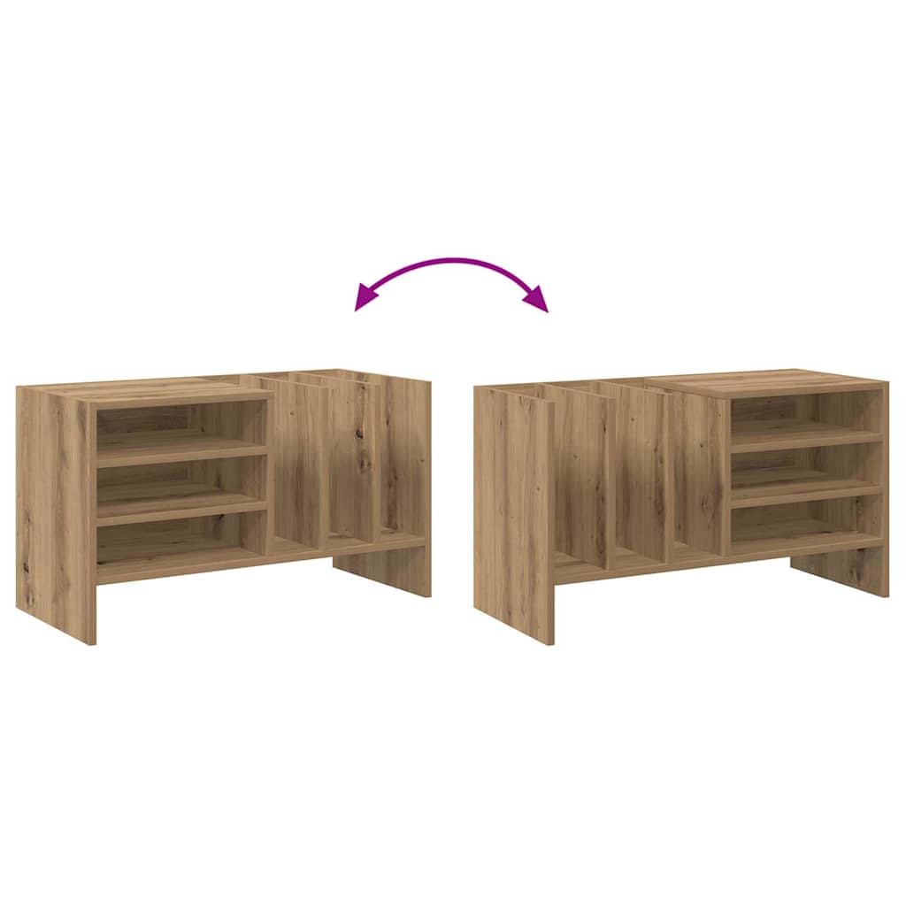 Schallplattenschrank Artisan-Eiche 78,5 x 35 x 45 cm